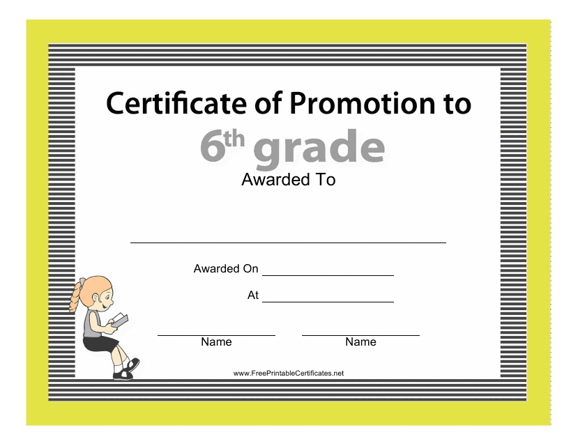 6th grade certificate of promotion template download pdf - 6th Grade Graduation Certificate Template 6th grade certificate of promotion template download pdf - 6th Grade Graduation Certificate Template