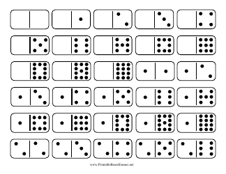 Document preview: Domino Game Template - Double-Twelve Set