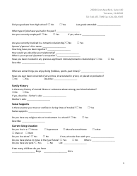 Outpatient Adult Psychiatry/Psychology Intake Form - Pacific Pain &amp; Wellness Group, Page 5