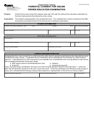 Form 62 &quot;Parental Consent for Online Driver Education Examination&quot; - Virginia