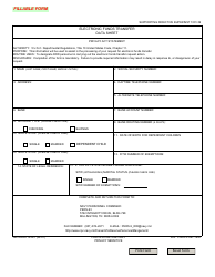 NAVPERS Form 7430/1 &quot;Electronic Funds Transfer Data Sheet&quot;