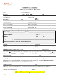 Document preview: Patient Intake Form - Strive Physical Therapy