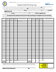 Minnesota Supervised Driving Log - Fill Out, Sign Online and Download ...