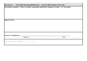 Accident/Incident Report Form, Page 5