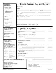 Document preview: Form 20 E Public Records Request/Report - Mississippi