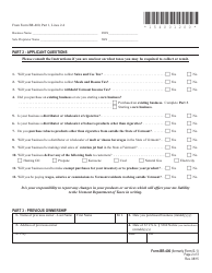 VT Form BR-400 Application for Business Tax Account - Vermont, Page 2