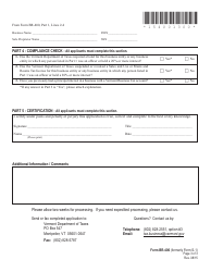 VT Form BR-400 Application for Business Tax Account - Vermont, Page 3