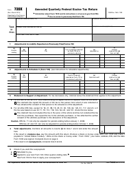Document preview: IRS Form 720X Amended Quarterly Federal Excise Tax Return