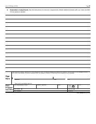 IRS Form 720X Amended Quarterly Federal Excise Tax Return, Page 2