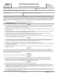 Document preview: IRS Form 5305-C Health Savings Custodial Account