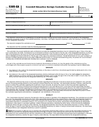 IRS Form 5305-EA Coverdell Education Savings Custodial Account (Under Section 530 of the Internal Revenue Code)