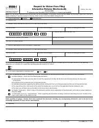 IRS Form 8508-I Request for Waiver From Filing Information Returns Electronically