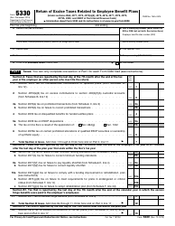 IRS Form 5330 Return of Excise Taxes Related to Employee Benefit Plans