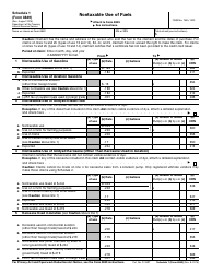 Document preview: IRS Form 8849 Schedule 1 Nontaxable Use of Fuels