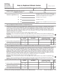 IRS Form 8849 Schedule 2 Sales by Registered Ultimate Vendors