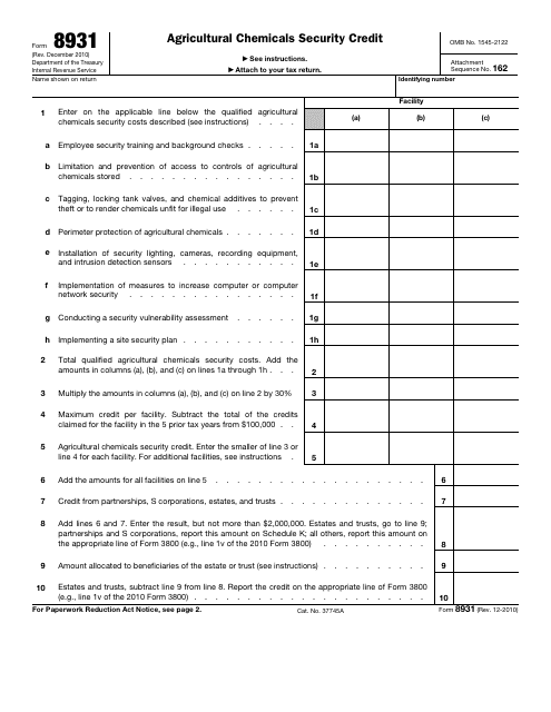 IRS Form 8931  Printable Pdf