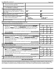 Form SSA-7-F6 Application for Parent&#039;s Insurance Benefits, Page 3