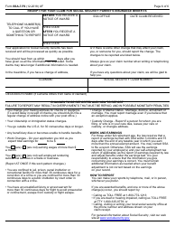 Form SSA-7-F6 Application for Parent&#039;s Insurance Benefits, Page 6