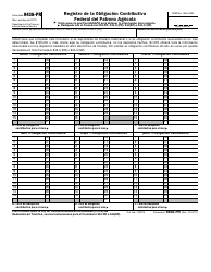 IRS Formulario 943A-PR Registro De La Obligation Contributiva Federal Del Patrono Agricola (Puerto Rican Spanish)