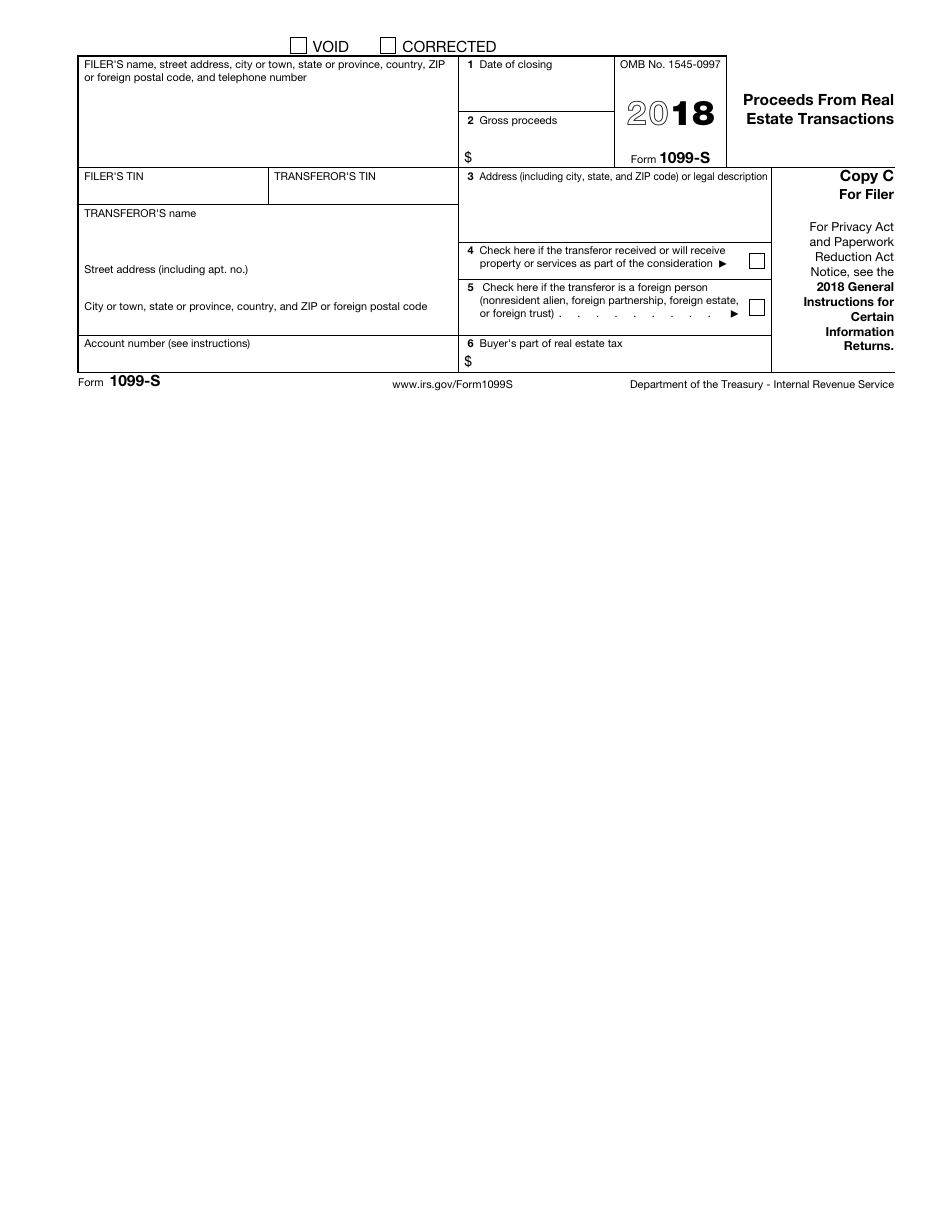 IRS Form 1099-S Proceeds From Real Estate Transactions, Page 5