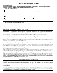 IRS Form 5646 Claim for Damage, Injury or Death, Page 2