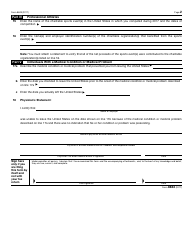 IRS Form 8843 Statement for Exempt Individuals and Individuals With a Medical Condition, Page 2