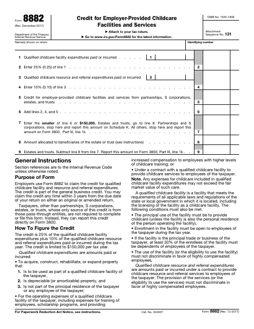 IRS Form 8882  Printable Pdf