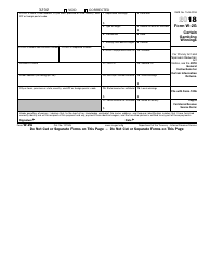 IRS Form W-2g Certain Gambling Winnings