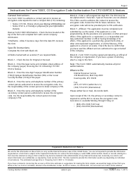 IRS Form 10301 Cd Encryption Code Authorization for Cp2100/972cg Notices, Page 2