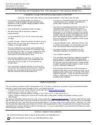 Document preview: Instructions for Form SSA-16 Application for Disability Insurance Benefits