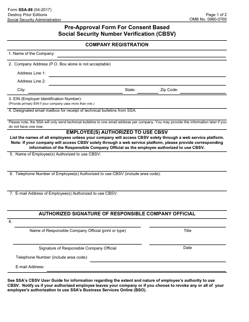 form-ssa-88-download-fillable-pdf-or-fill-online-pre-approval-form-for