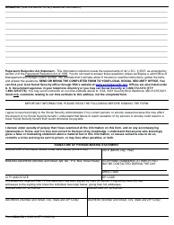 Form SSA-150 Modified Benefits Formula Questionnaire, Page 2
