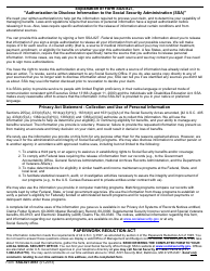 Instructions for Form SSA-827 Authorization to Disclose Information to the Social Security Administration (Ssa), Page 2