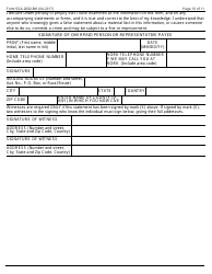 Form SSA-2032-BK Request for Waiver of Special Veterans Benefits (Svb) Overpayment Recovery or Change in Repayment Rate, Page 10