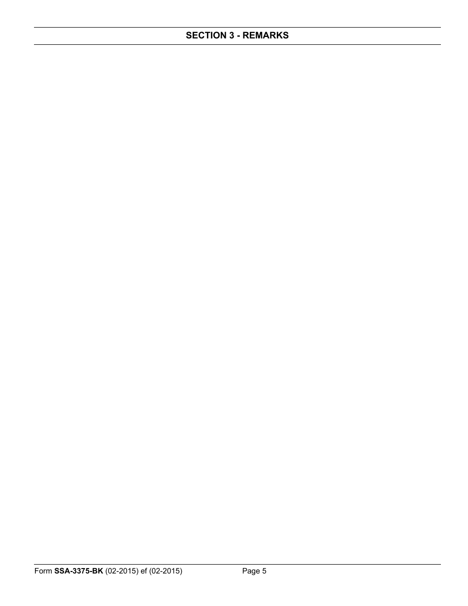 Form SSA-3375-BK Function Report - Child Birth to 1st Birthday, Page 7