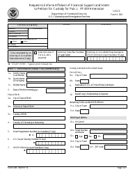 Document preview: USCIS Form I-363 Request to Enforce Affidavit of Financial Support and Intent to Petition for Legal Custody for Public Law 97-359 Amerasian