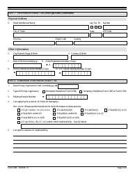USCIS Form I-690 Application for Waiver of Grounds of Inadmissibility, Page 2
