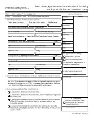 USCIS Form I-800A Application for Determination of Suitability to Adopt a Child From a Convention Country