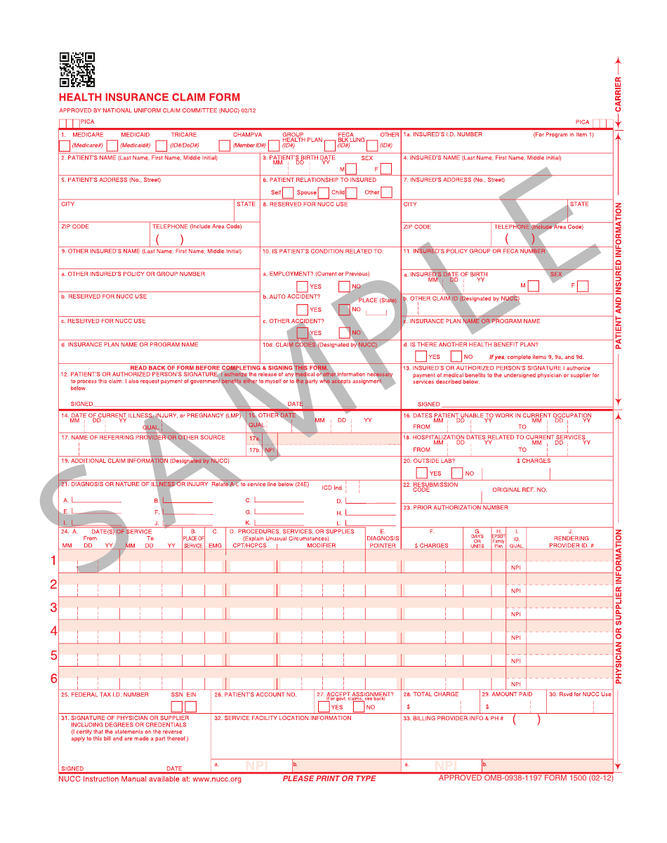 How To Fill Out A Medical Claim Form 1500