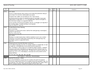 Form CMS-2786r Fire Safety Survey Report 2012 Code - Health Care, Page 29