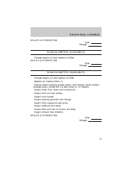 &quot;Vehicle Maintenance Schedule Template - Ford Motor Company&quot;, Page 15