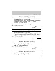 &quot;Vehicle Maintenance Schedule Template - Ford Motor Company&quot;, Page 17