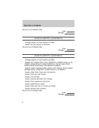 &quot;Vehicle Maintenance Schedule Template - Ford Motor Company&quot;, Page 6