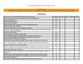 &quot;Preventive Maintenance Work Plan Template&quot;, Page 24
