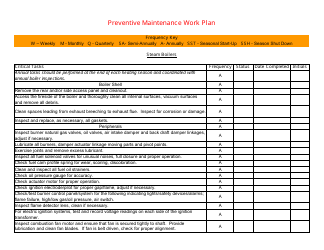 &quot;Preventive Maintenance Work Plan Template&quot;, Page 28