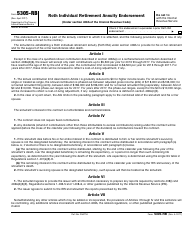 IRS Form 5305-RB Roth Individual Retirement Annuity Endorsement