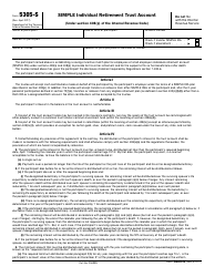 Document preview: IRS Form 5305-S Simple Individual Retirement Trust Account