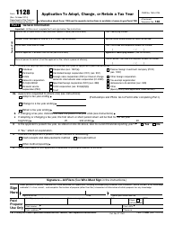 IRS Form 1128 Application to Adopt, Change or Retain a Tax Year, Page 2
