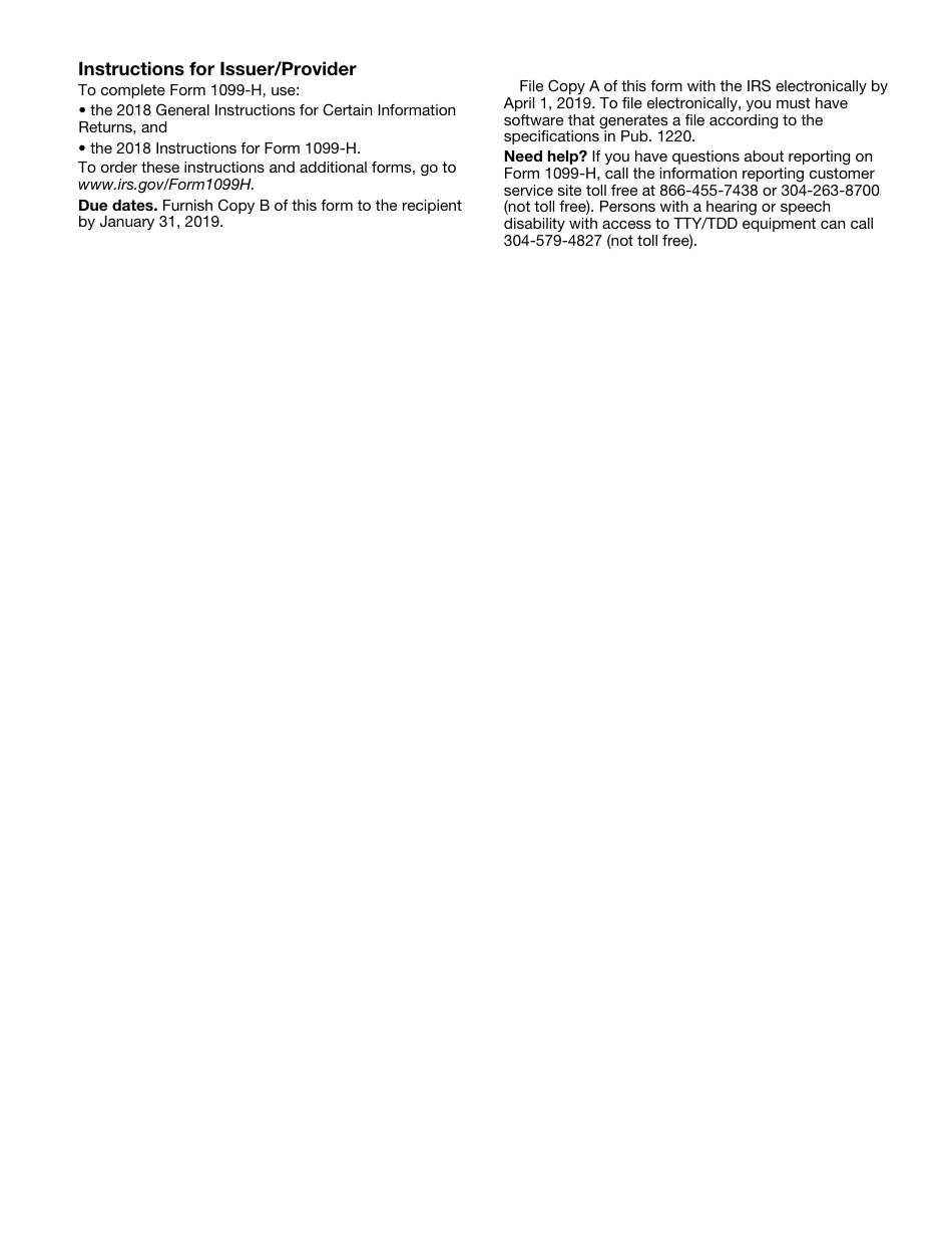 IRS Form 1099-H Health Coverage Tax Credit (Hctc) Advance Payments, Page 5