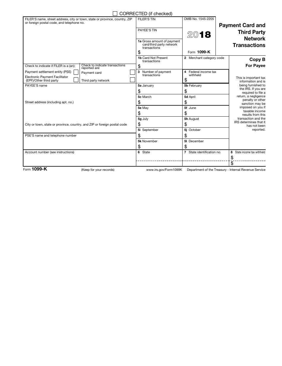 IRS Form 1099-K Payment Card and Third Party Network Transactions, Page 4